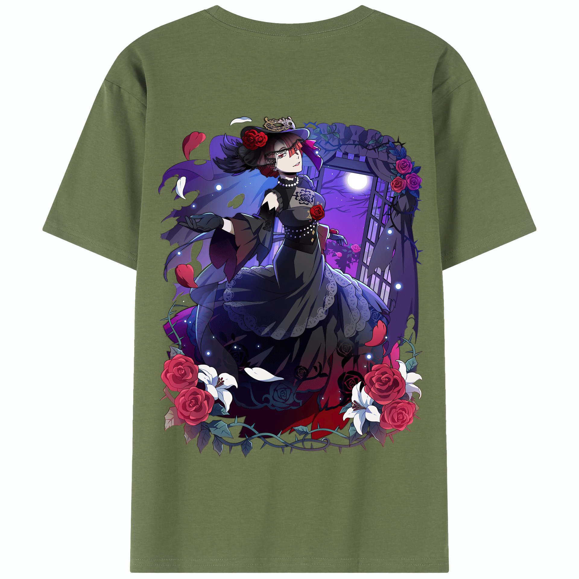 （画像用） 文豪ストレイドッグス Bungo Stray Dogs 綿100％半袖Tシャツ（背面プリント）